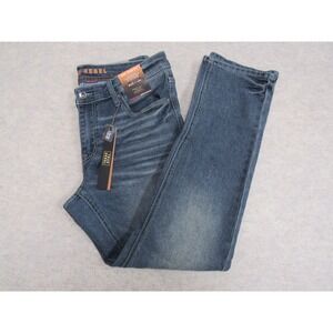 True Rebel 808 Slim Fit Jeans Mens 32x30 Blue Denim Slim Straight NWT